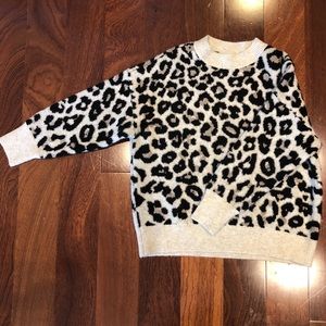 Vince Camuto Leopard Print Sweater